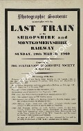 Photographic Souvenir in connection with the Last Train on the Shropshire and Montgomeryshire Railway, Sunday 20th March 1960 by The Stephenson Locomotive Society ( Midland Area)
